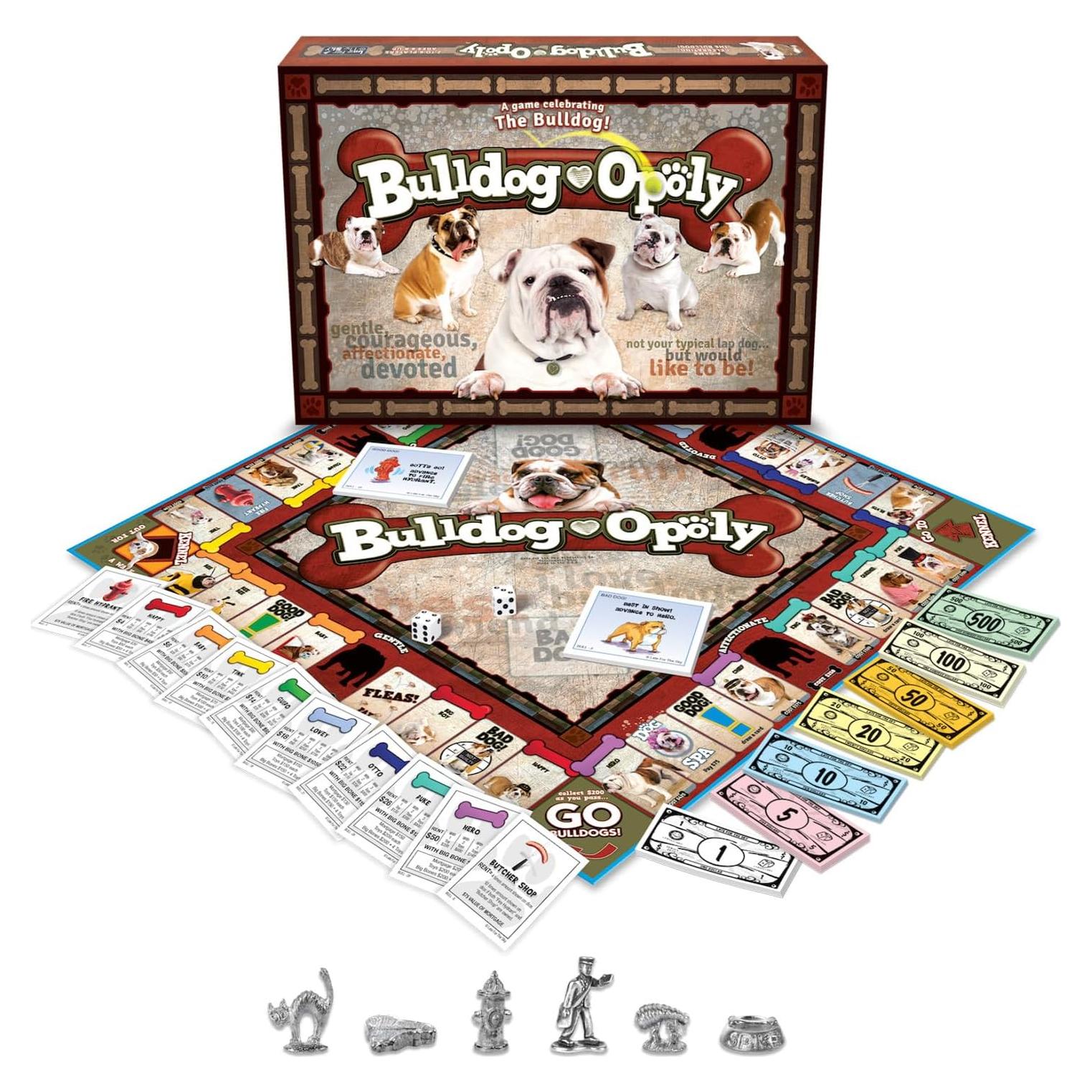 Juego de Mesa Bulldog-opoly Tarde Para el Cielo 2-6 Jugadores