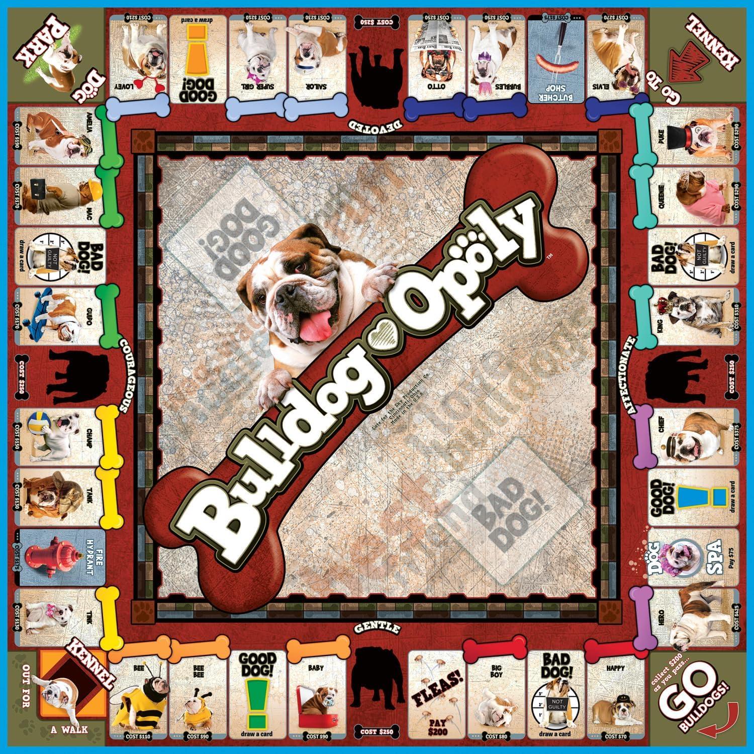 Juego de Mesa Bulldog-opoly Tarde Para el Cielo 2-6 Jugadores