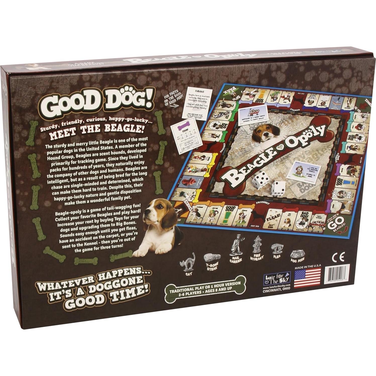 Juego de Mesa Beagle-opoly Tarde Para el Cielo Mediano