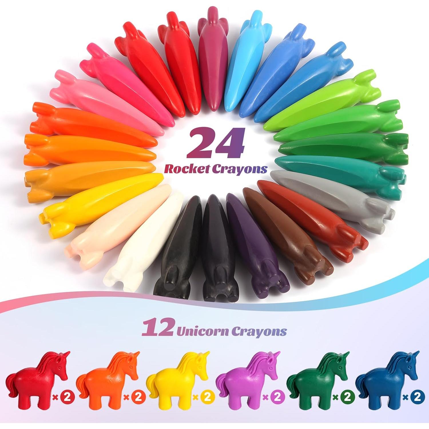 Crayones DreamCandy 36 Colores Lavables para Niños
