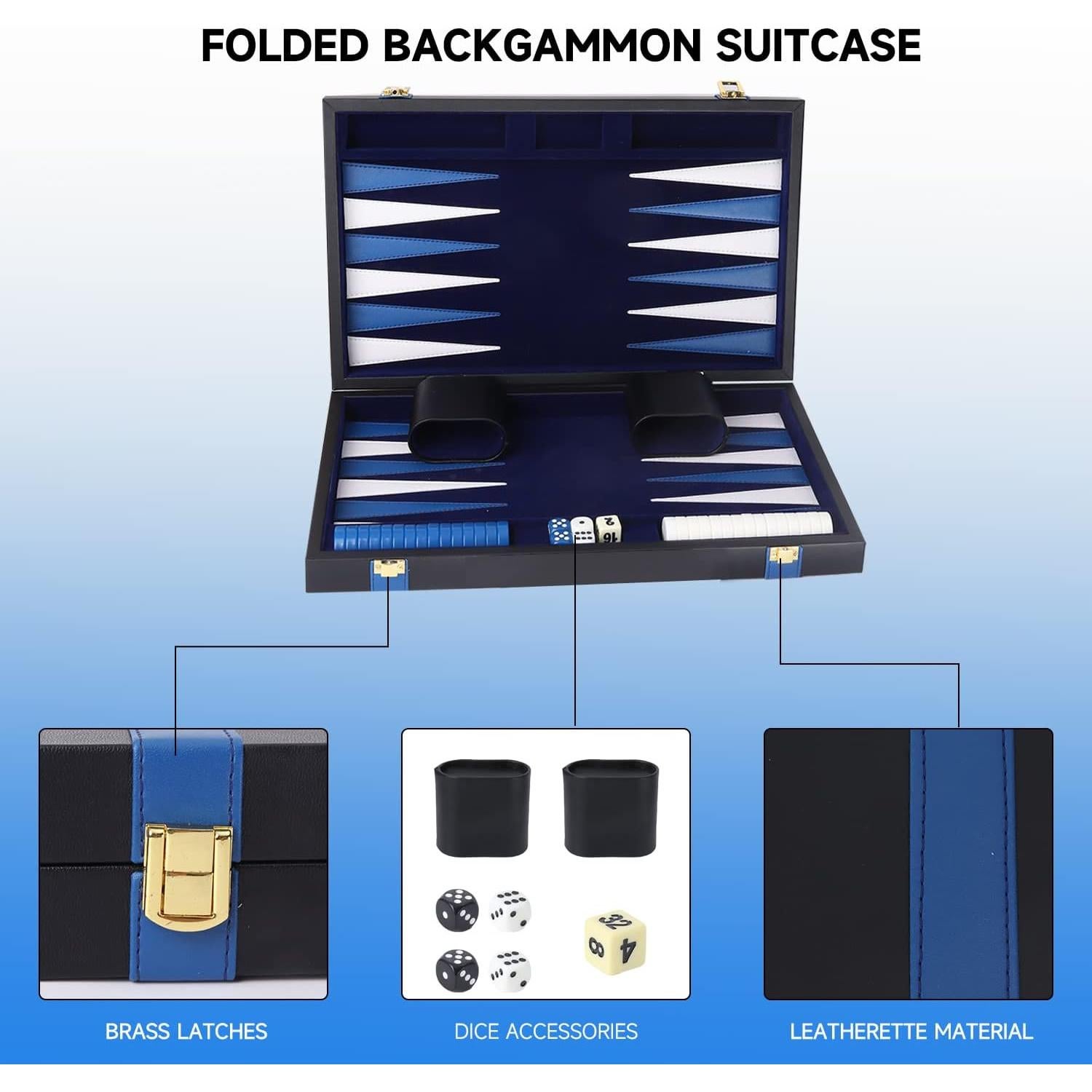 Juego de Damas Chinas de Cuero GSE Games Pequeño Plegable