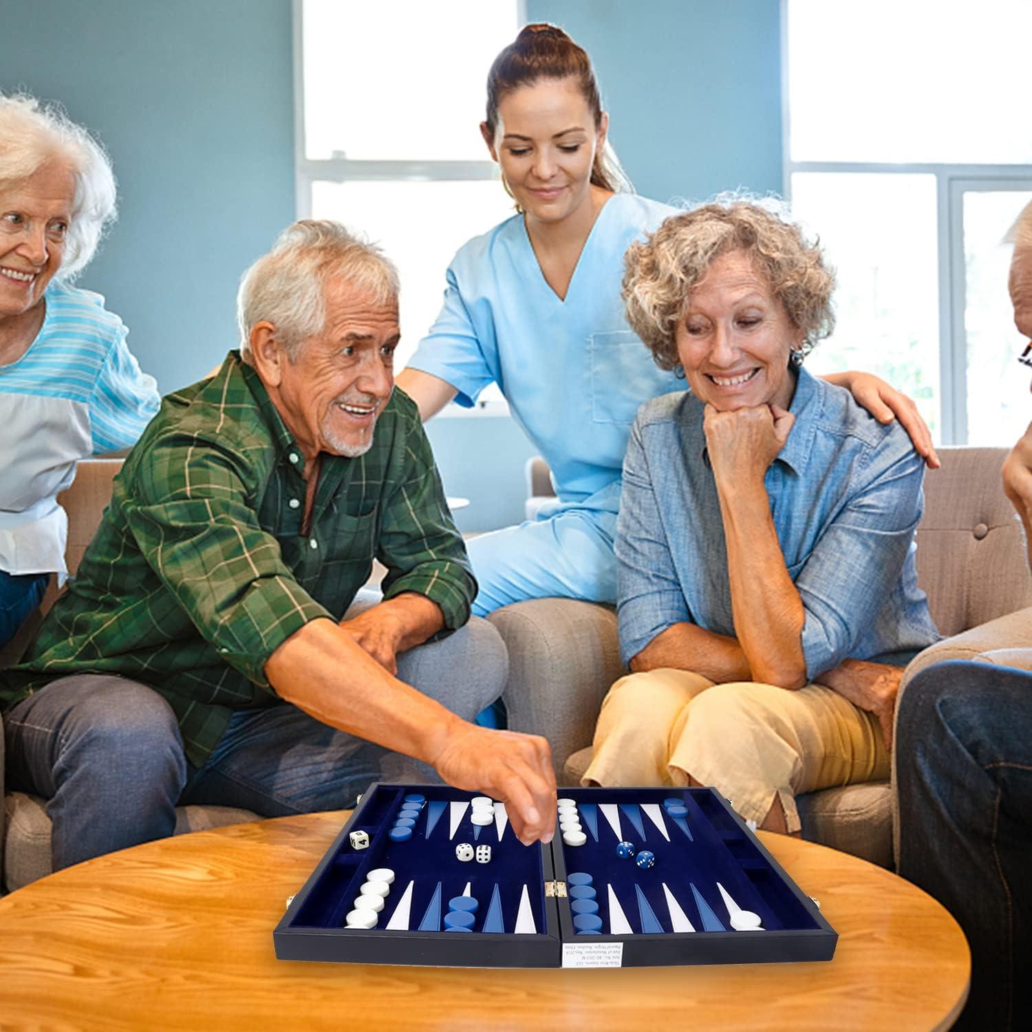 Juego de Damas Chinas de Cuero GSE Games Pequeño Plegable