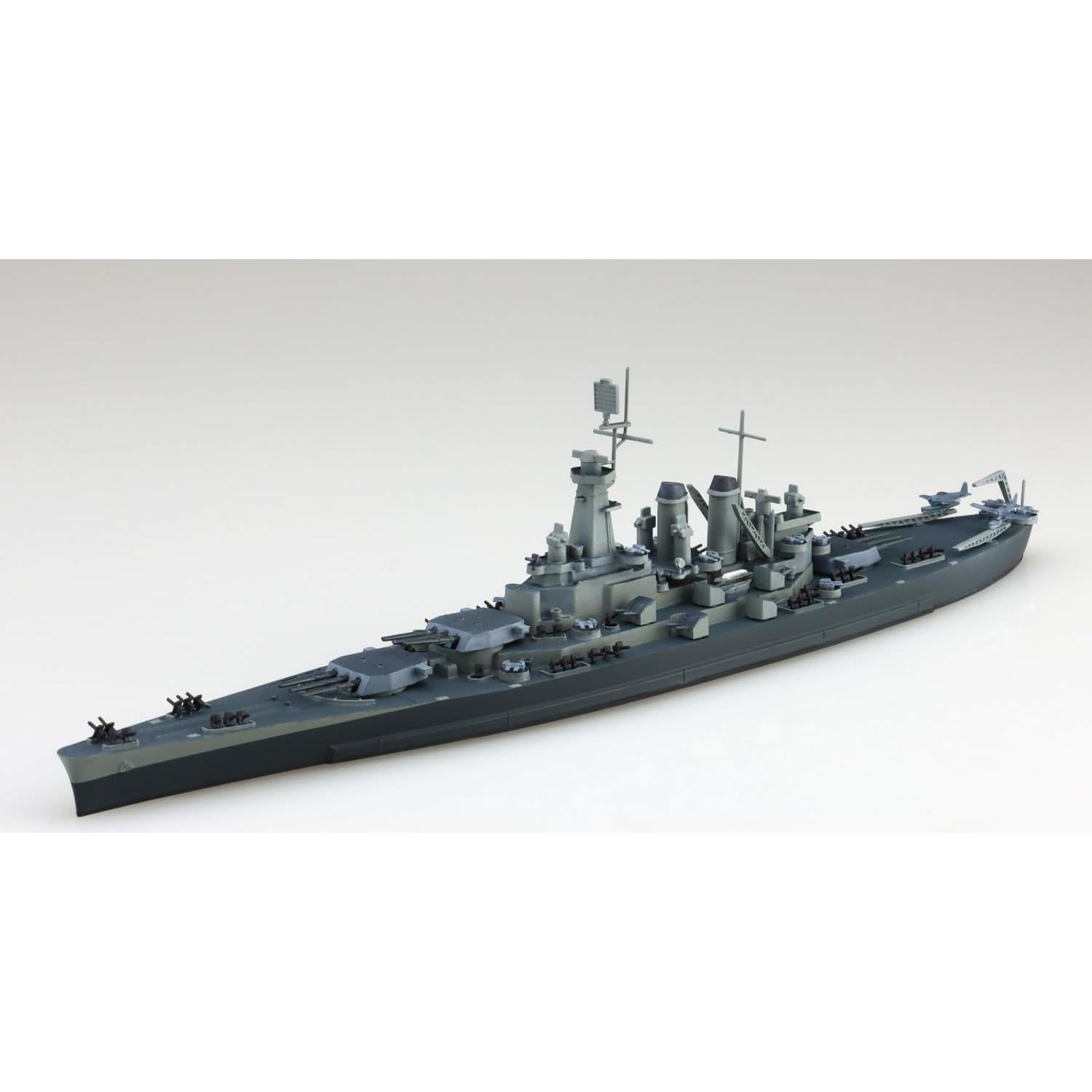 Kit de modelo a escala 1:700 Acorazado EE. UU. Washington Aoshima
