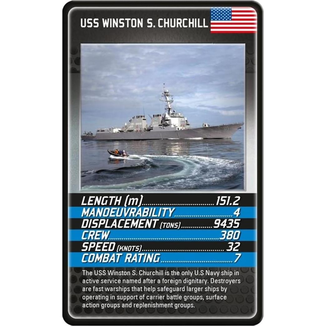 Juego de Cartas Top Trumps Barcos de Guerra - Español
