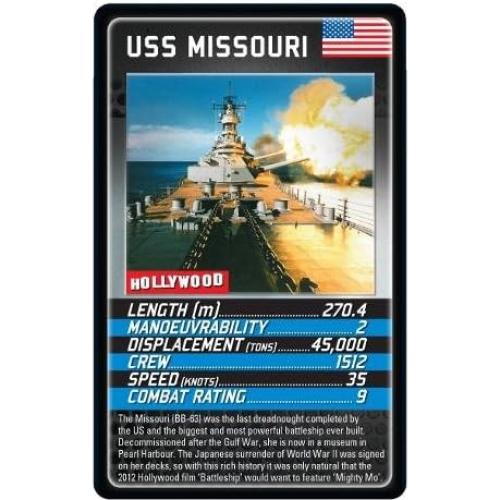 Juego de Cartas Top Trumps Barcos de Guerra - Español