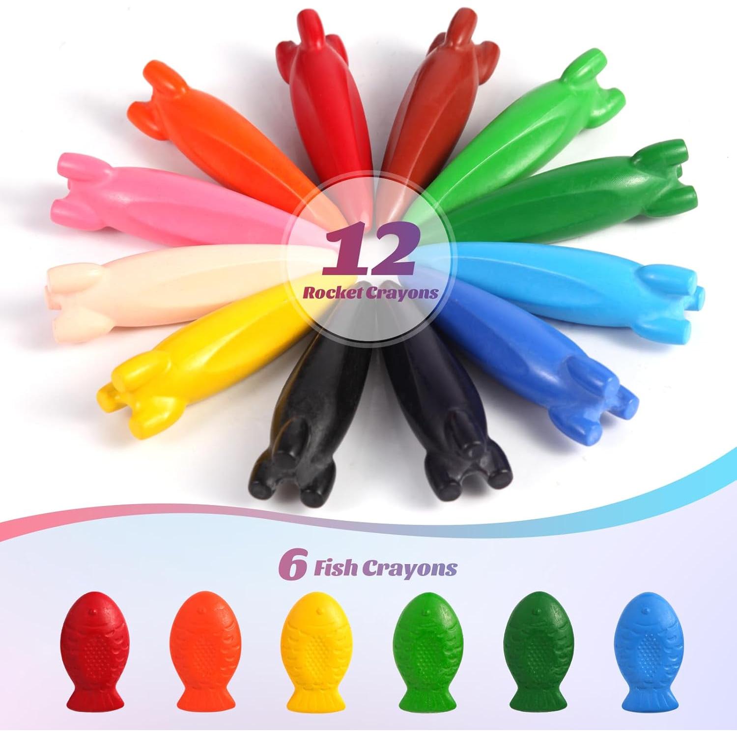 Crayones DreamCandy 18PCS lavables en formas divertidas