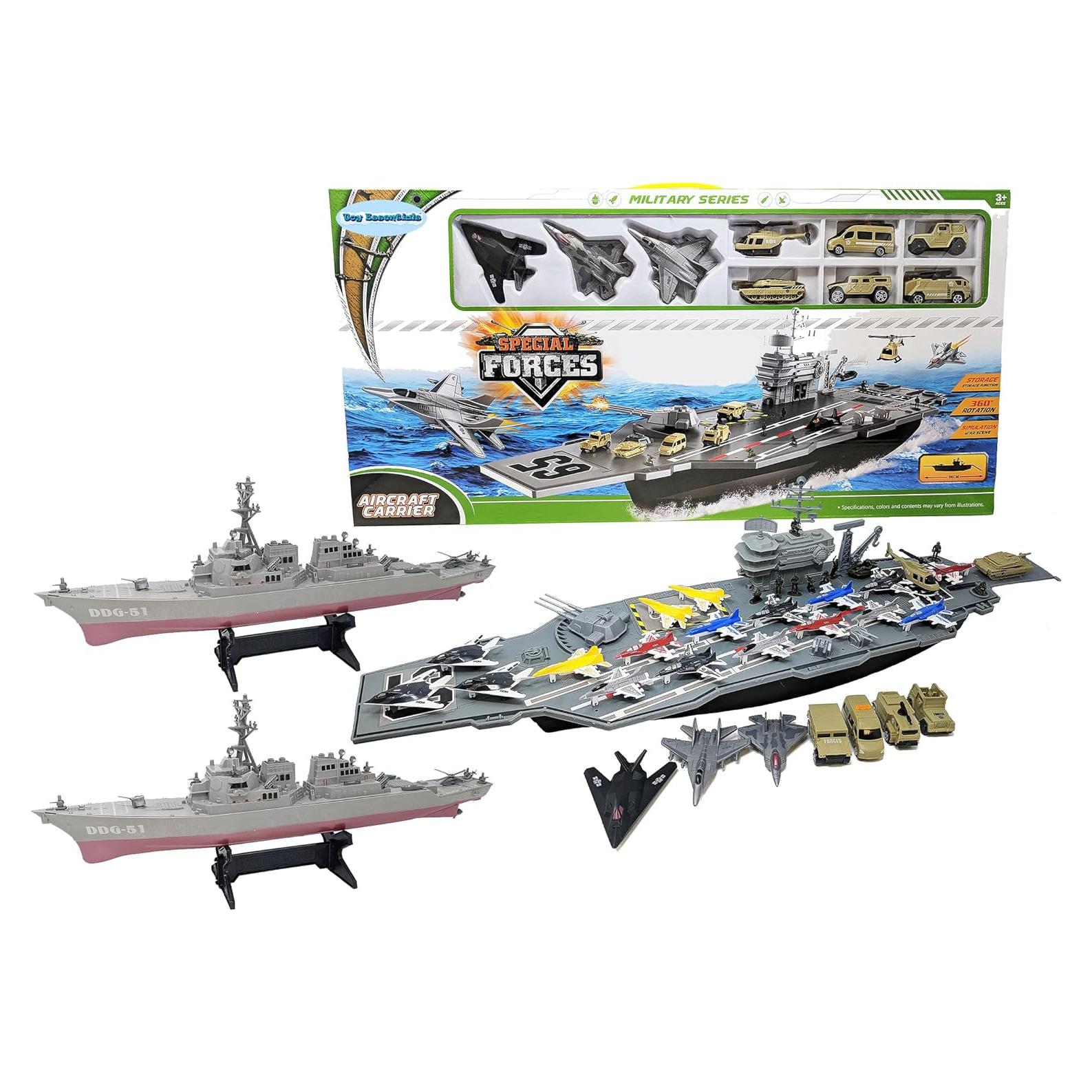 Portaaviones de 83 cm Imaginism con 18 Aviones y 2 Barcos