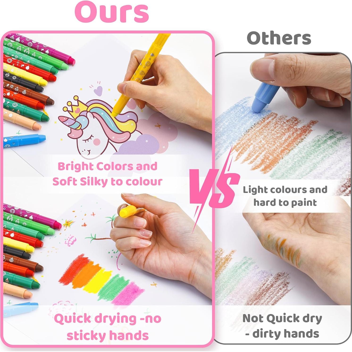 Crayones DreamCandy 24 Colores Lavables para Niños