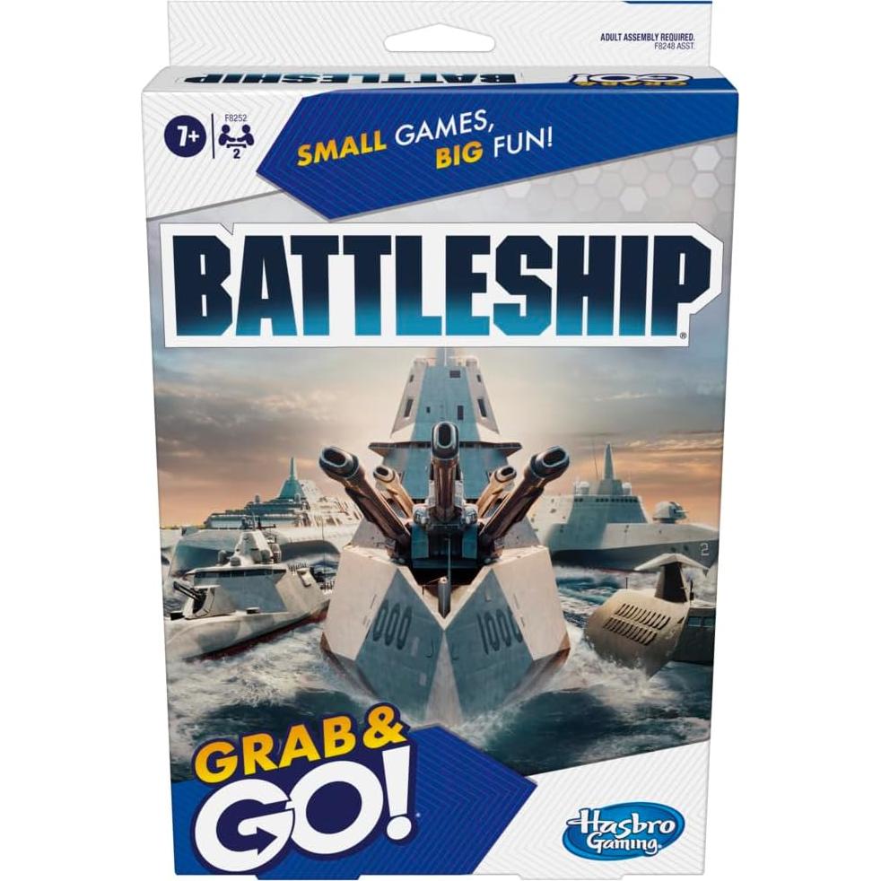 Juego de Batalla Naval Agarra y Ve Hasbro - Portátil 2 Jugadores