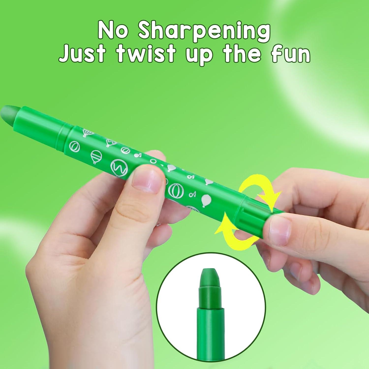 Crayones DreamCandy 12 Colores No Tóxicos para Niños