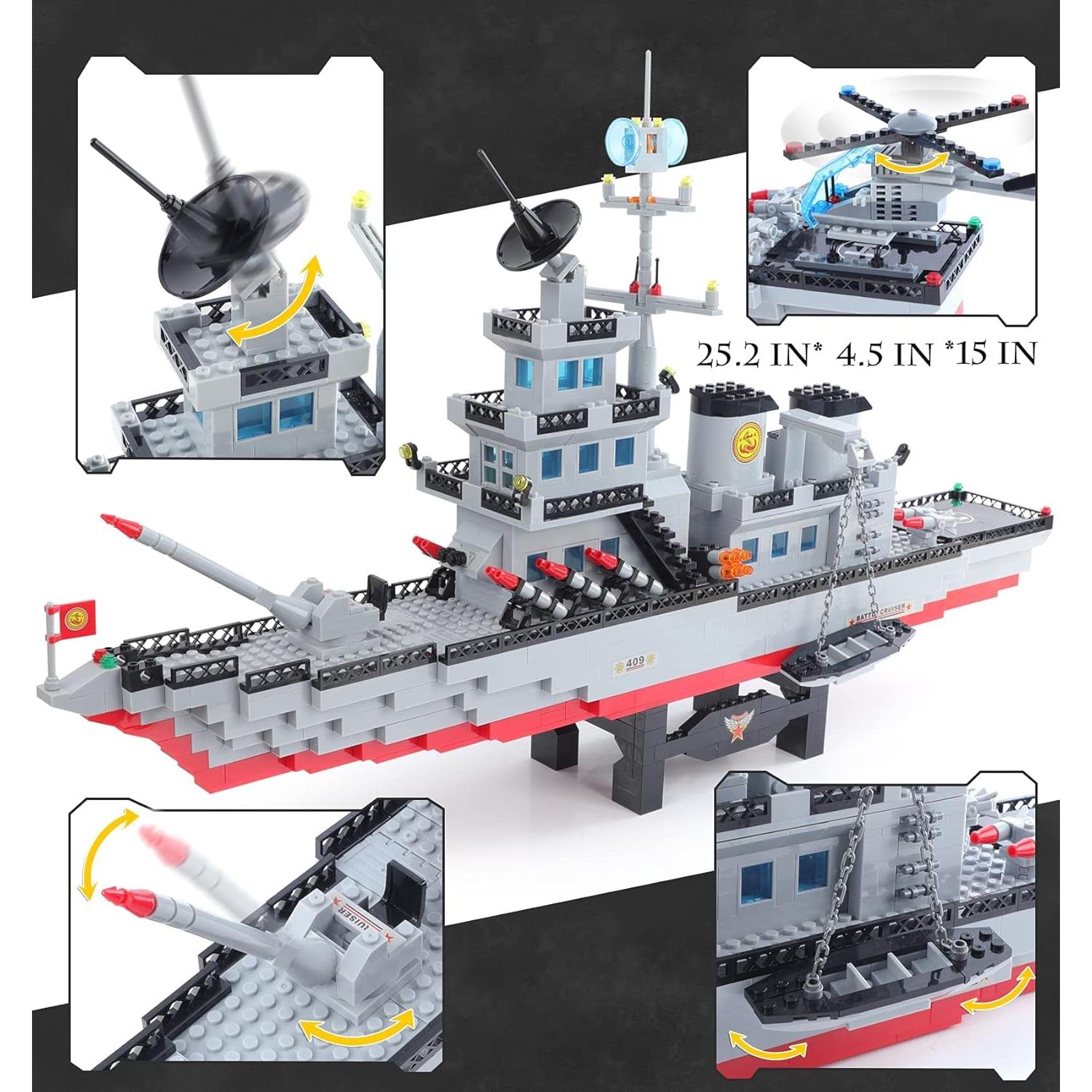 Conjunto de Bloques de Construcción Militar EP WT0543, 1163 Piezas