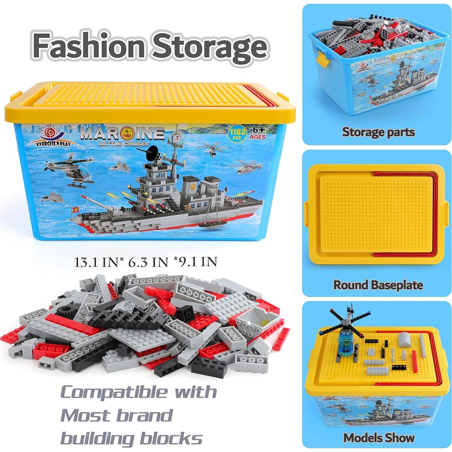 Conjunto de Bloques de Construcción Militar EP WT0543, 1163 Piezas