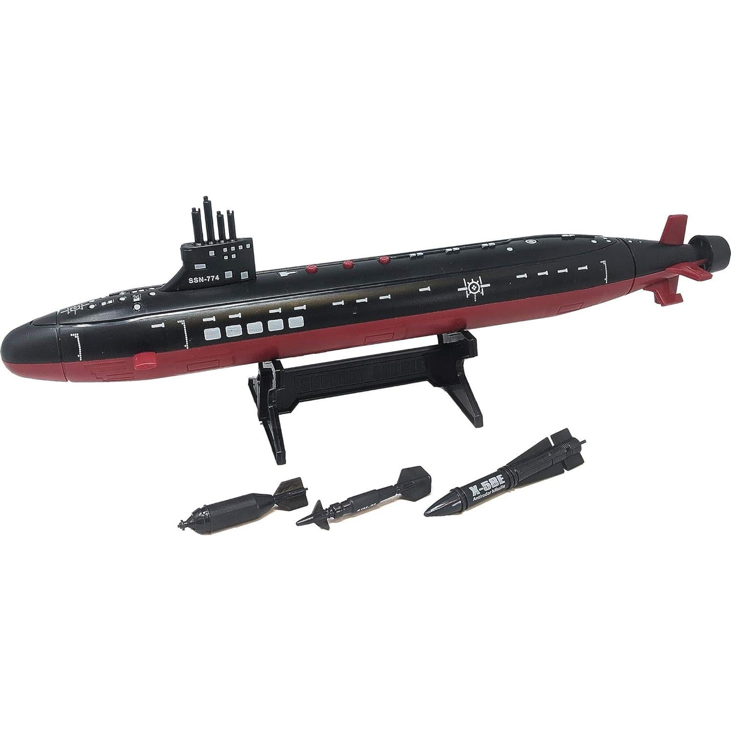 Submarino de Juguete Negro Toy Essentials 42 cm con Sonido