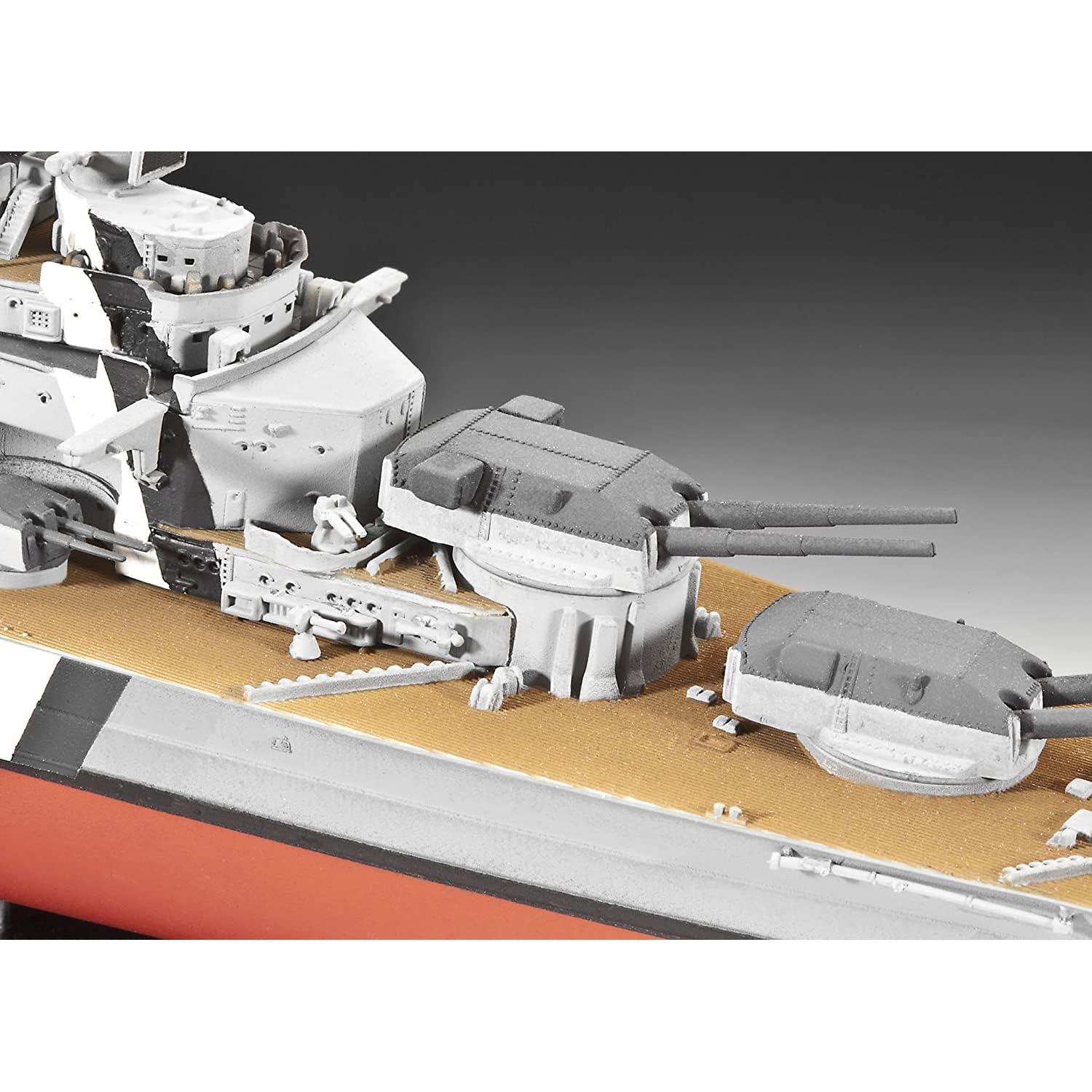 Kit de Modelo Acorazado Bismarck Revell 1:700 Detalles Finos