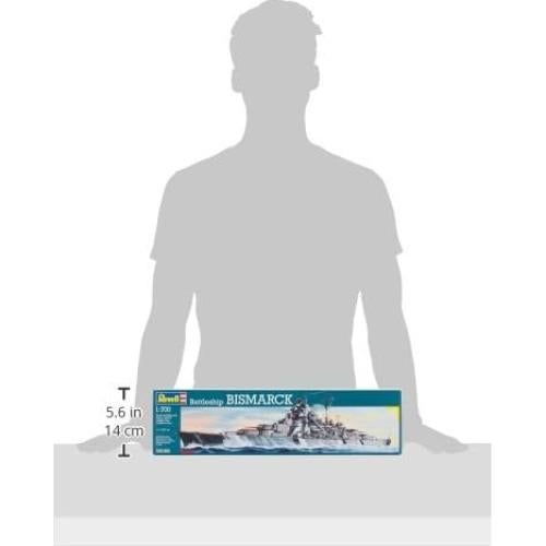 Kit de Modelo Acorazado Bismarck Revell 1:700 Detalles Finos