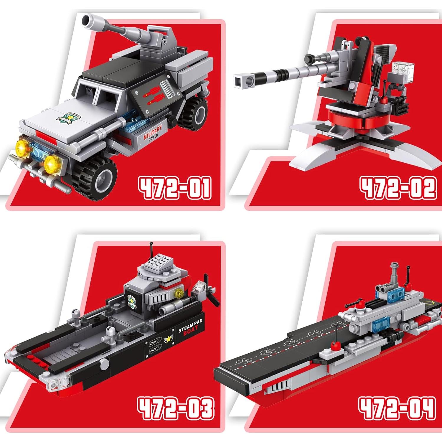 Juego de Construcción de Barcos de Guerra EP 1161 Piezas