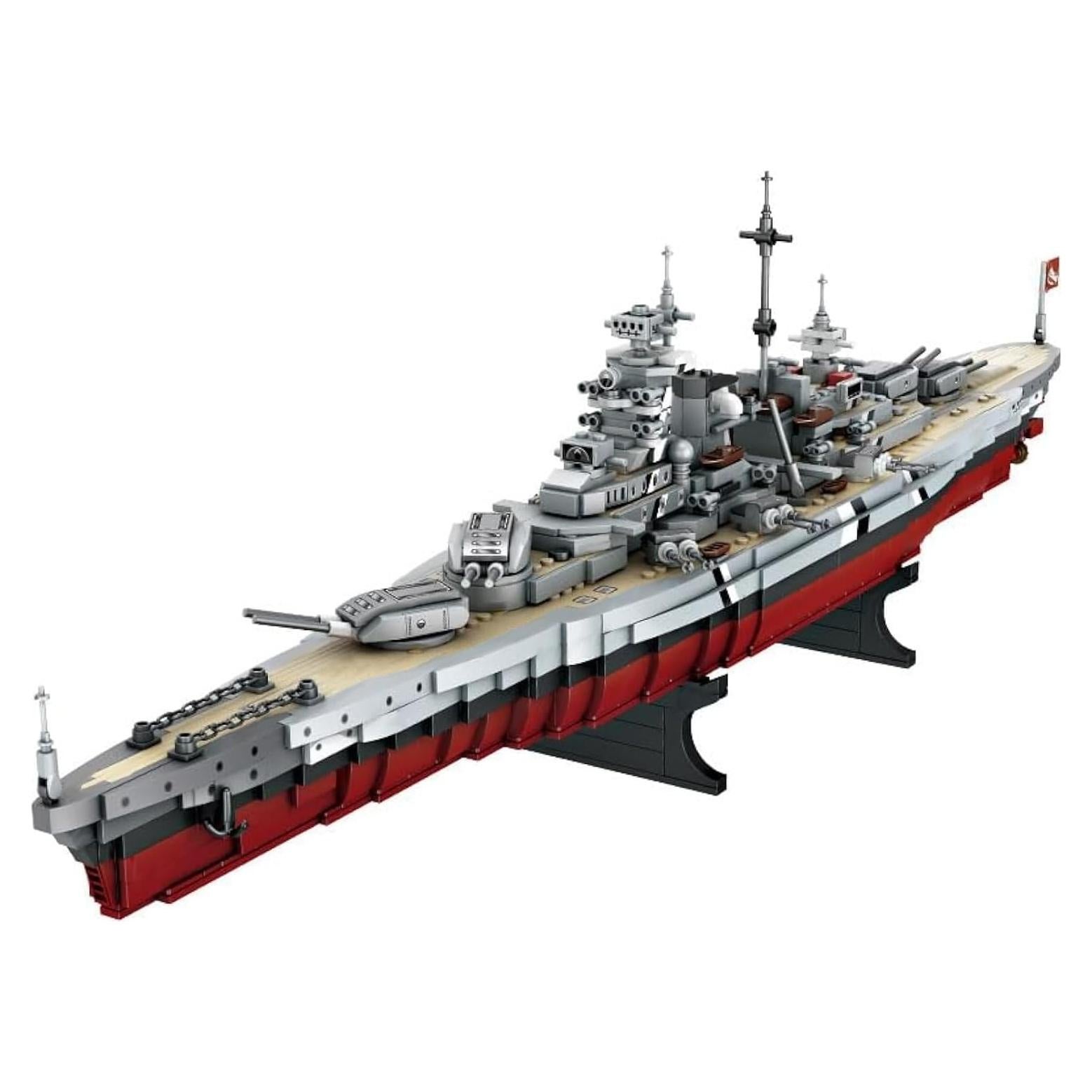 Set de Bloques de Construcción Acorazado Bismarck FULHOLPE 2081 Piezas