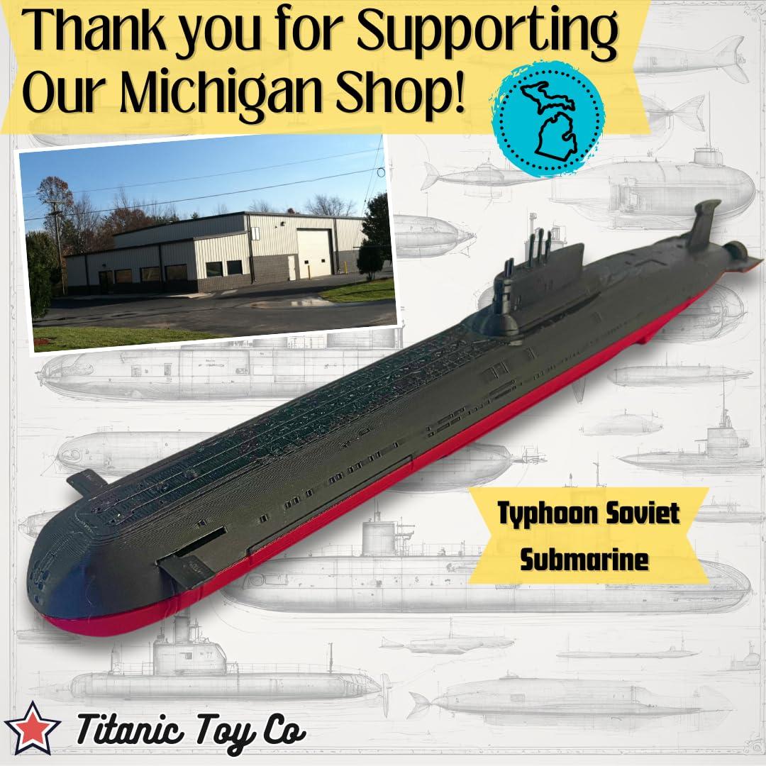 Juguete Submarino Typhoon Soviético 30.48 cm para Niños