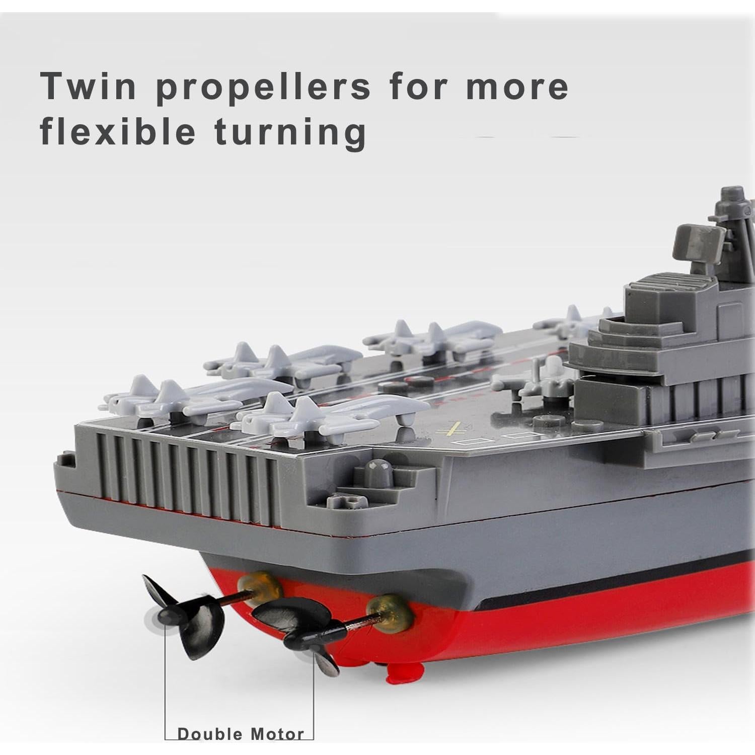 Barco de Guerra RC Ssccgym 10km/h 4WD para Lagos y Piscinas