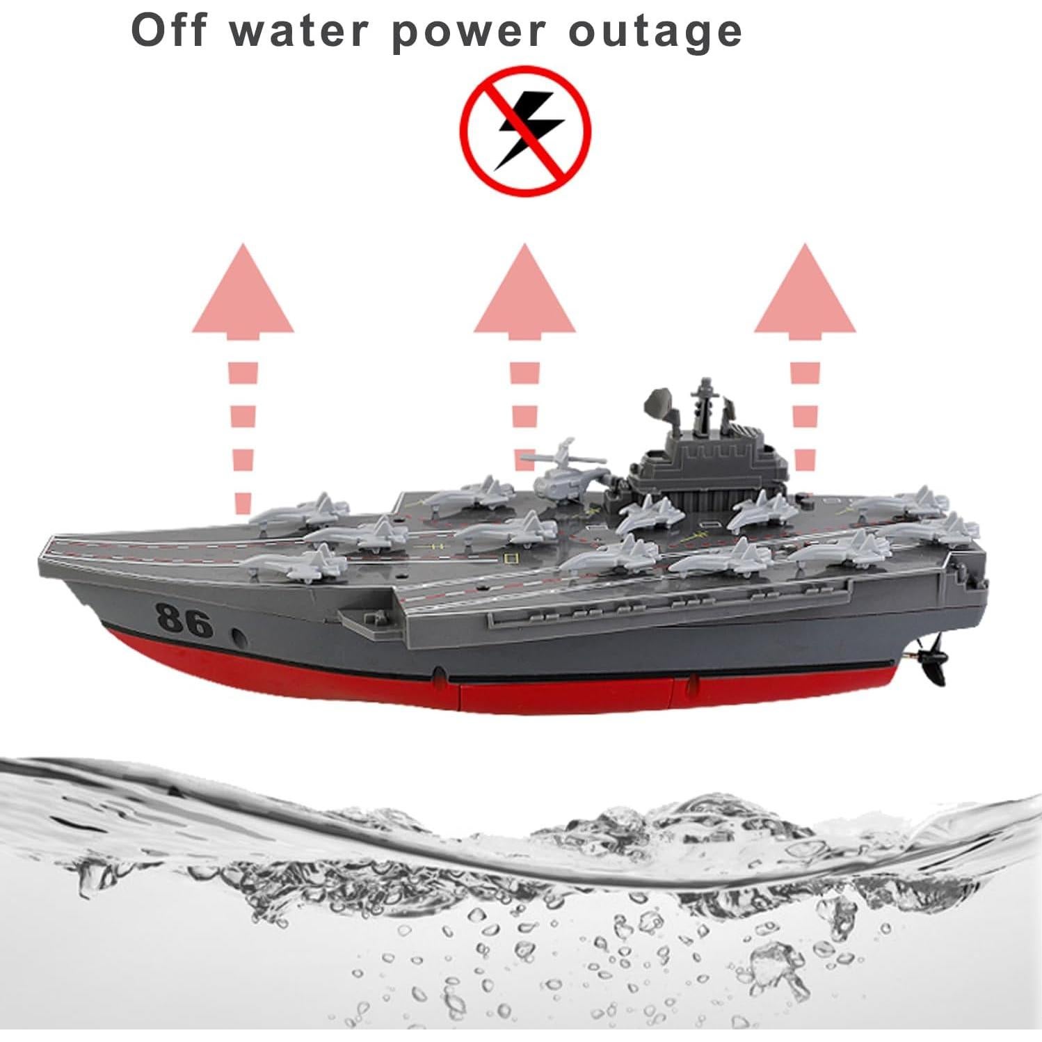 Barco de Guerra RC Ssccgym 10km/h 4WD para Lagos y Piscinas