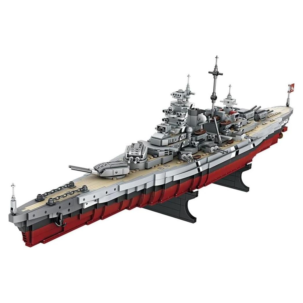 Juego de Bloques de Construcción Fucellveca Barco Bismarck 2081 Piezas