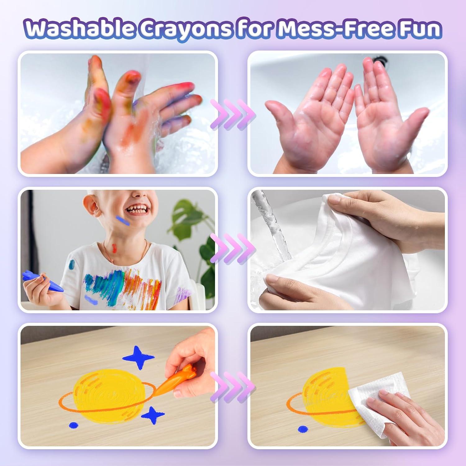 Crayones DreamCandy 18 Colores Lavables para Niños