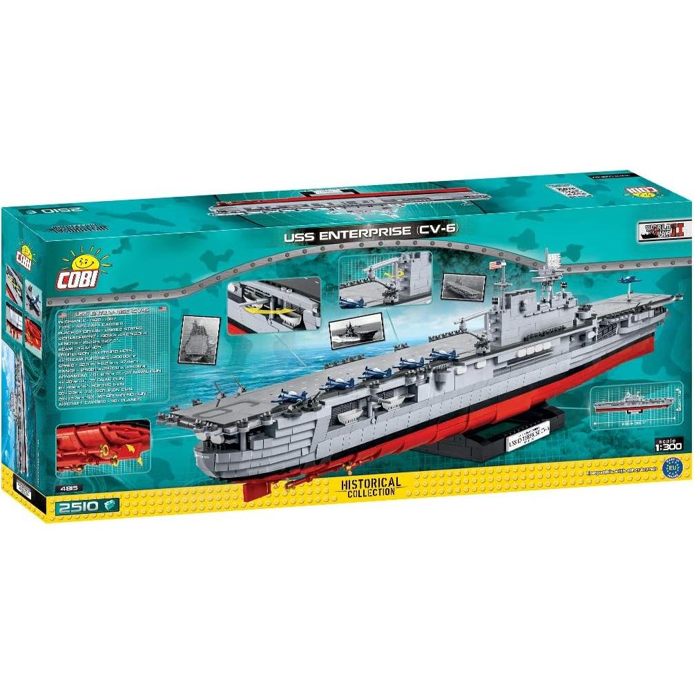 Modelo de Construcción USS Enterprise CV-6 COBI 2510 Piezas
