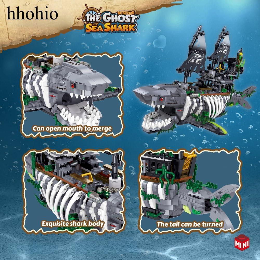 Juguete de Construcción Barco Pirata Hhohio 1155 Piezas