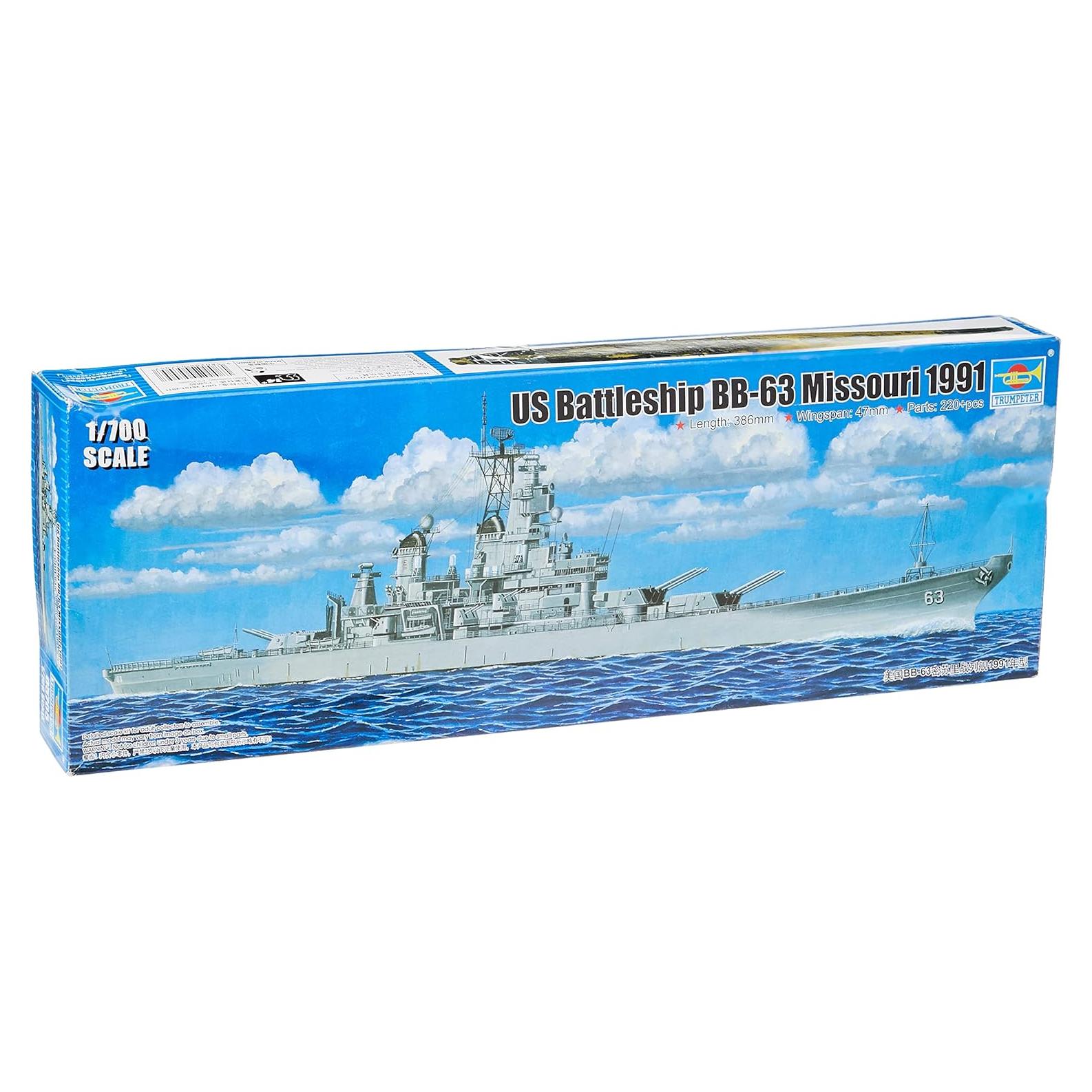 Kit de Modelo Acorazado Trumpeter USS Missouri BB63 1:700