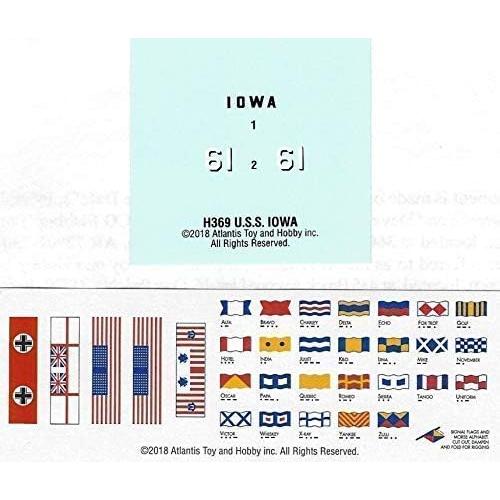 Kit de Modelo de Plástico USS Iowa 1:535 Atlantis