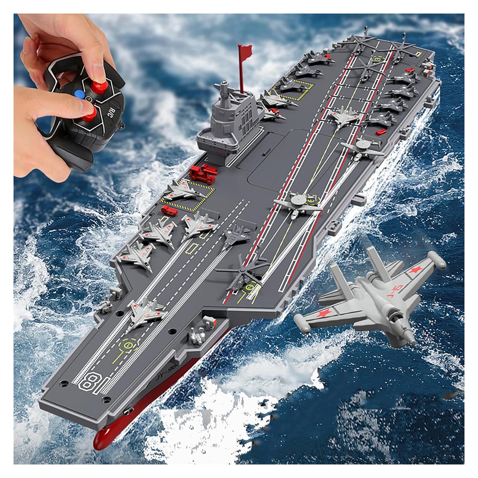 Barco RC Acorazado JJRC 40CM Control Remoto 10km/h