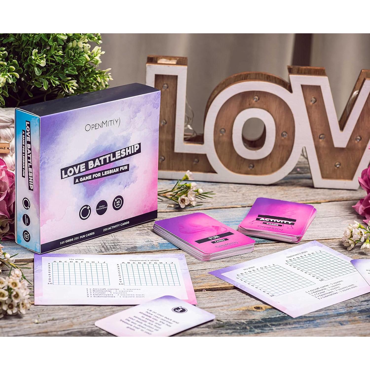 Juego de Mesa Love Battleship OpenMity para Parejas Lesbianas