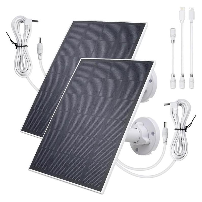 Panel Solar Impermeable 5V 3W KBT 2Pack para Cámara Eufy