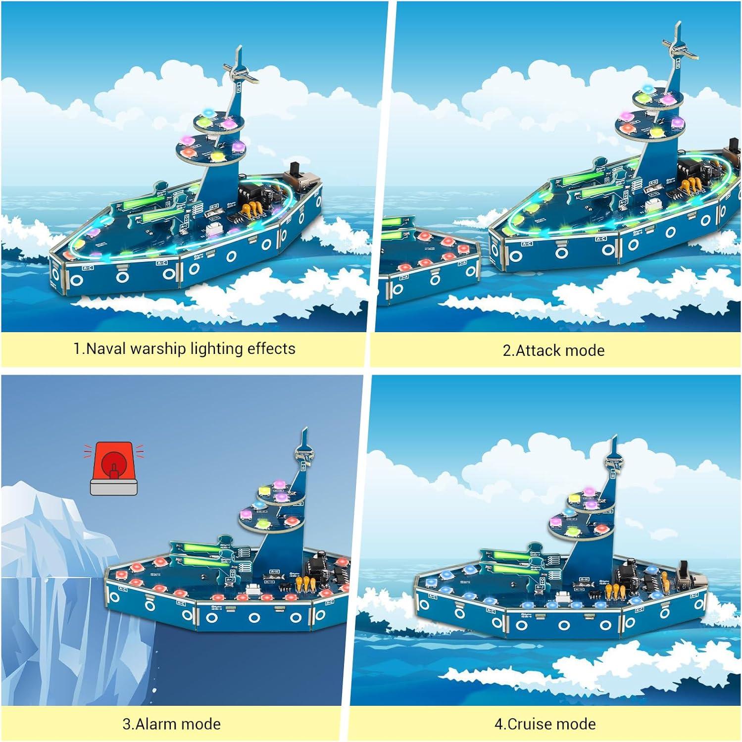 Kit de Soldadura Acorazado DIY BANRIA con LED RGB y Música