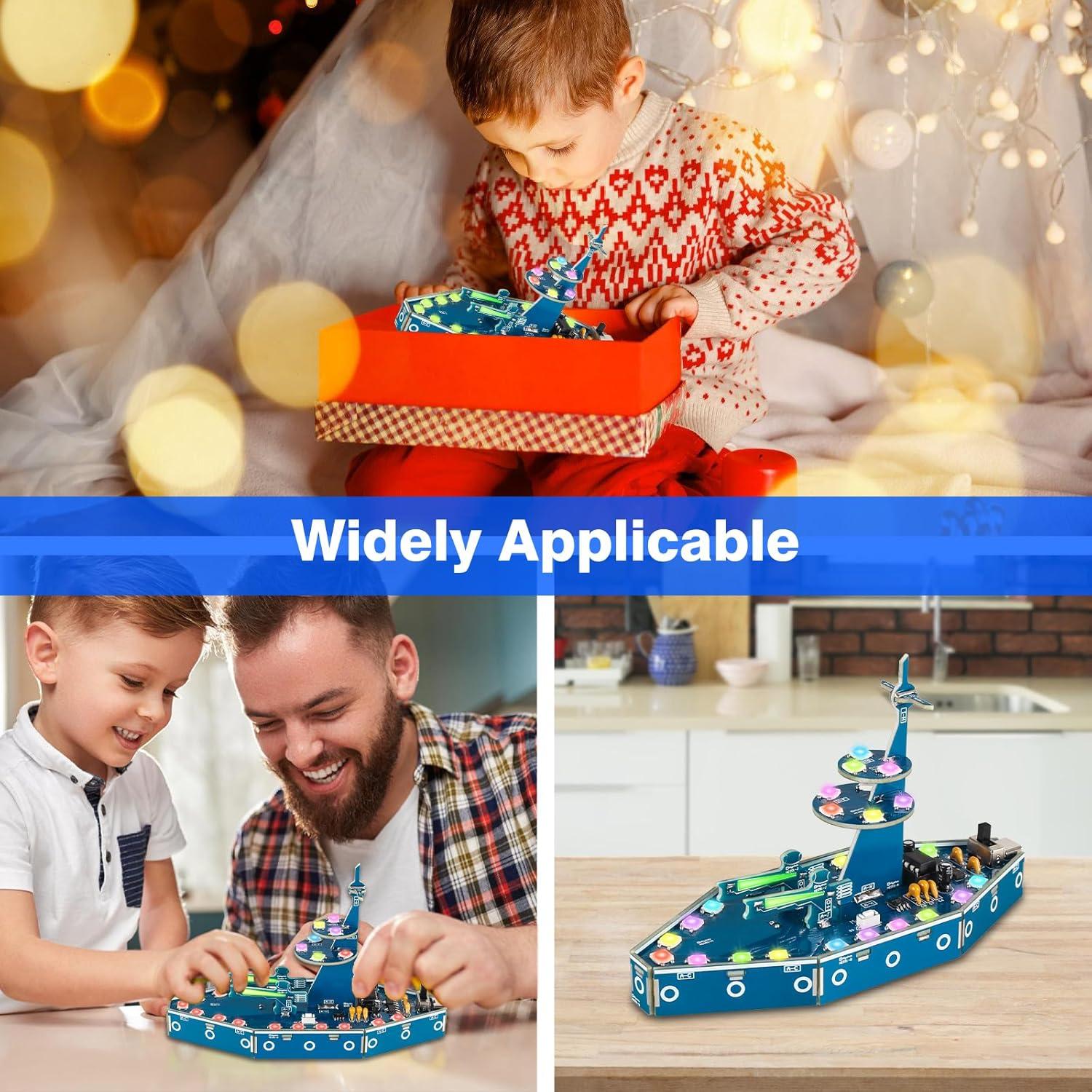 Kit de Soldadura Acorazado DIY BANRIA con LED RGB y Música