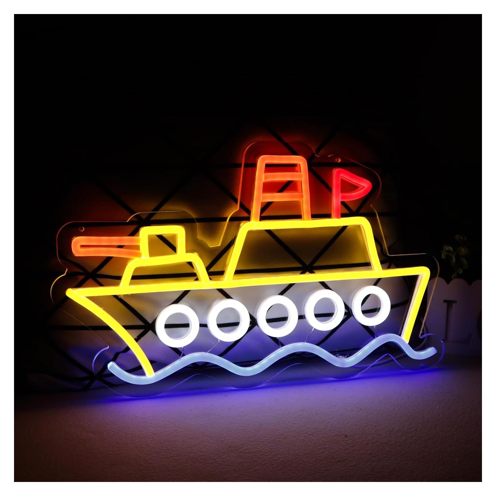 Luz de neón de portaaviones LED regulable 40.6x25.4 cm
