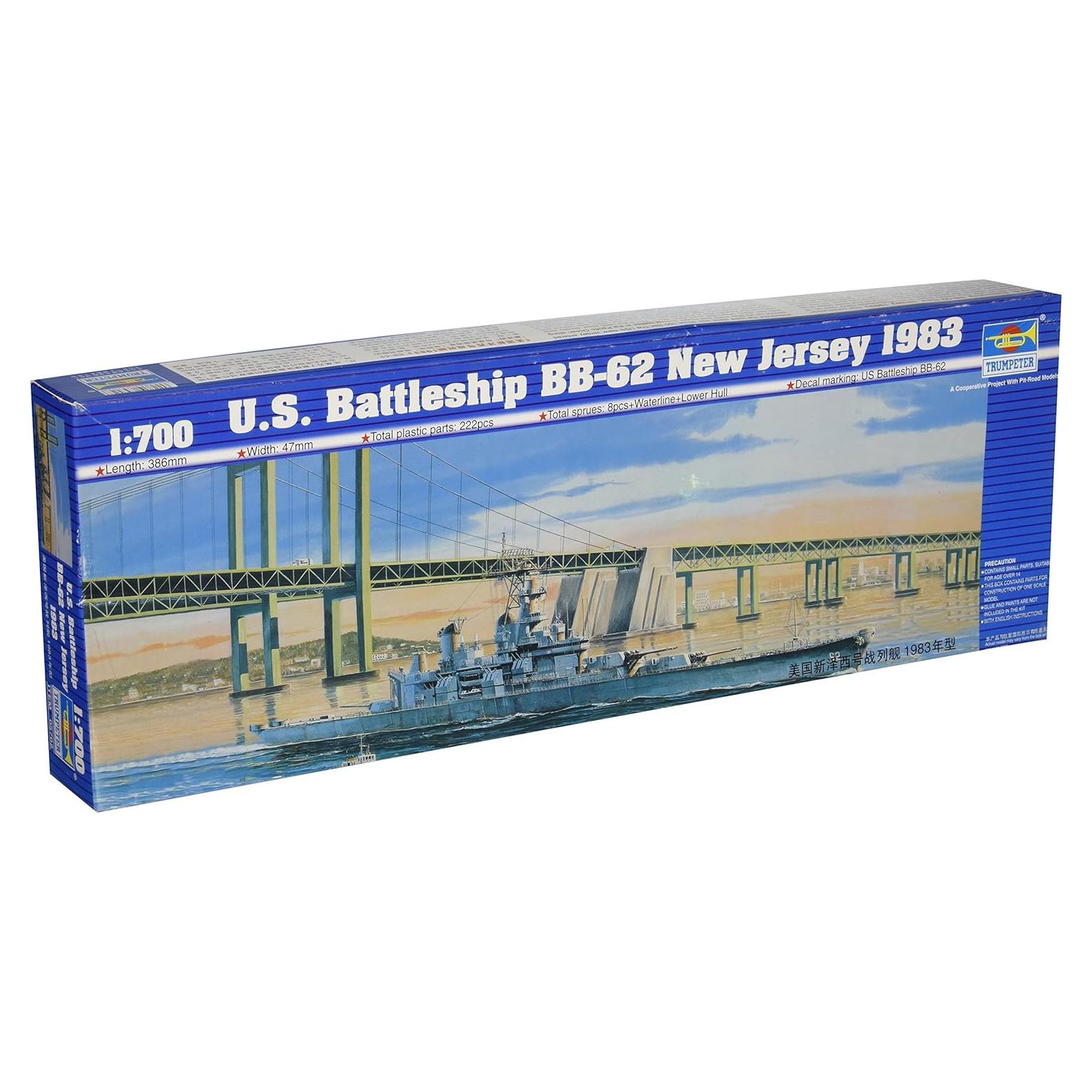 Kit de Modelo Acorazado Trumpeter USS New Jersey 1:700