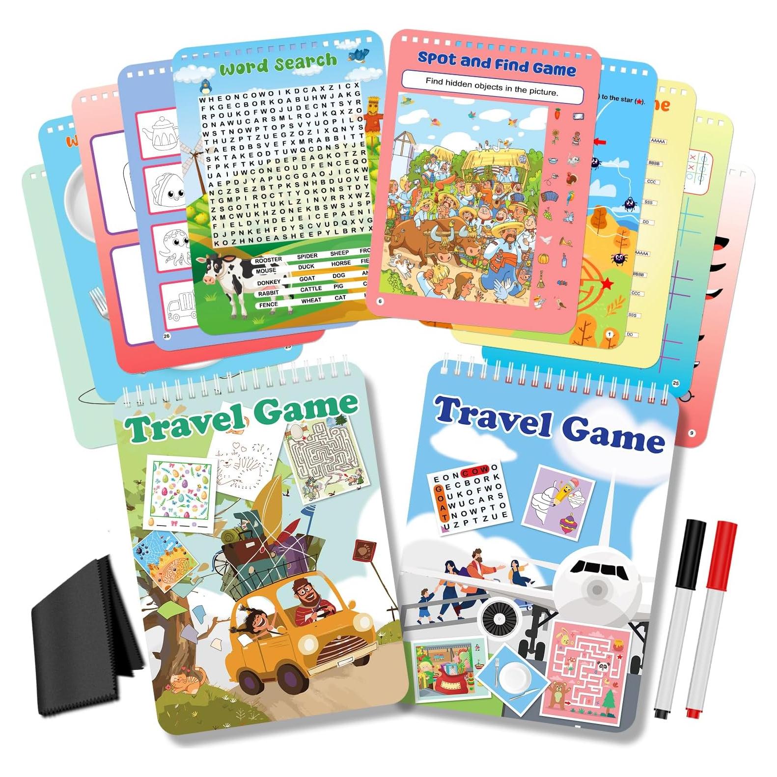 Juegos de Actividad Reutilizables Elfew para Niños 3-8 Años