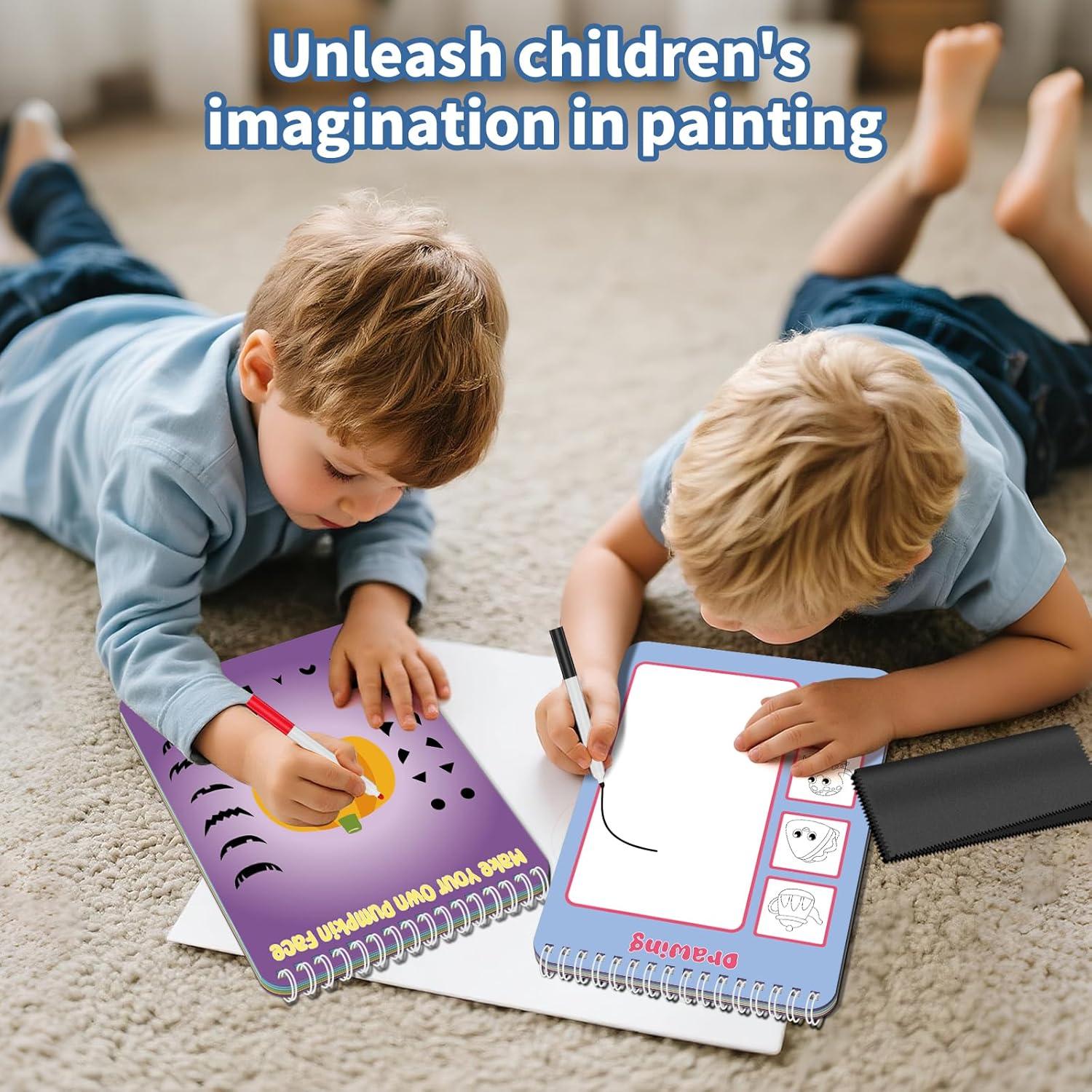 Juegos de Actividad Reutilizables Elfew para Niños 3-8 Años