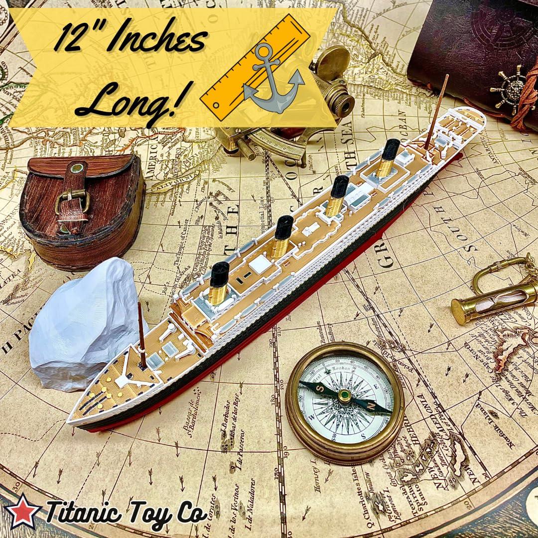 Modelo de barco RMS Titanic 30.48 cm a todo color - TitanicToyCo