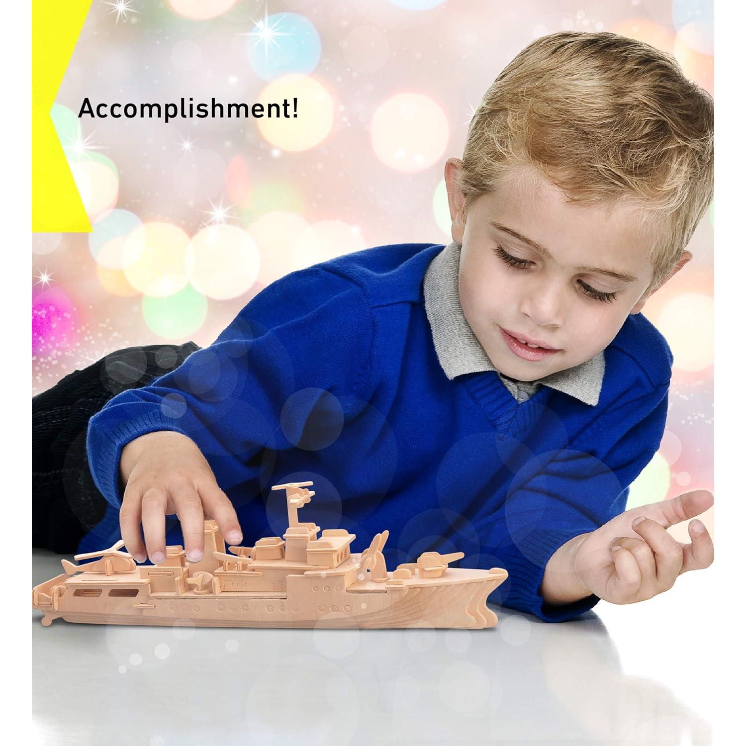 Puzle 3D Destructor Buque de Guerra Puzzled 106 Piezas