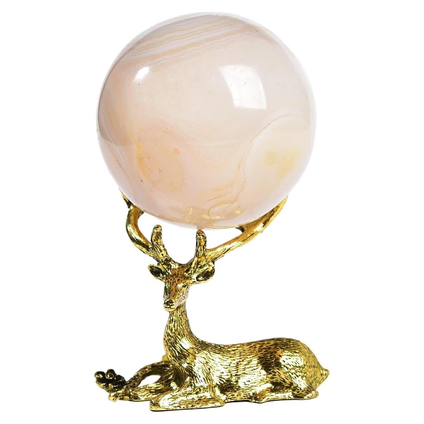 Bola de Cristal Ágata Orca CNYANFEI 50-60mm Decoración