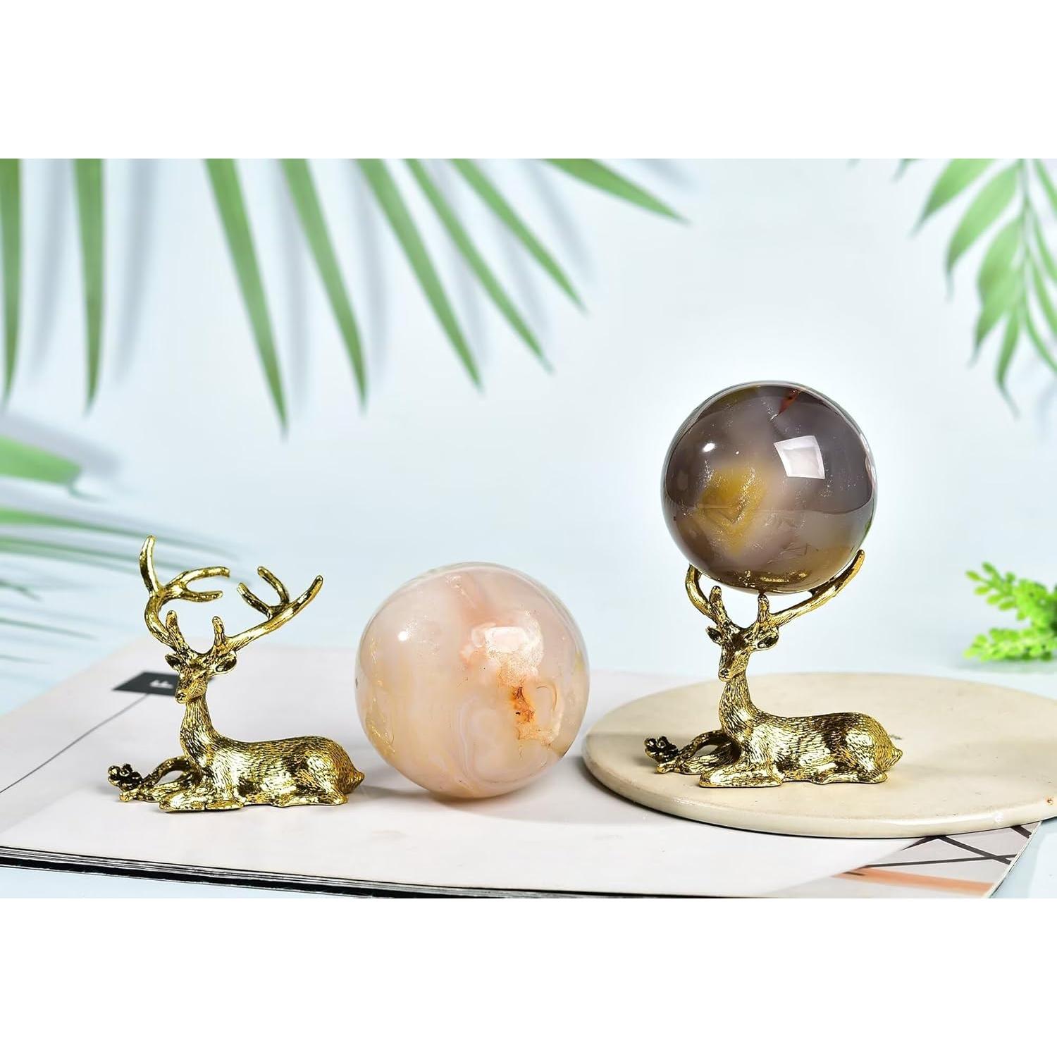 Bola de Cristal Ágata Orca CNYANFEI 50-60mm Decoración