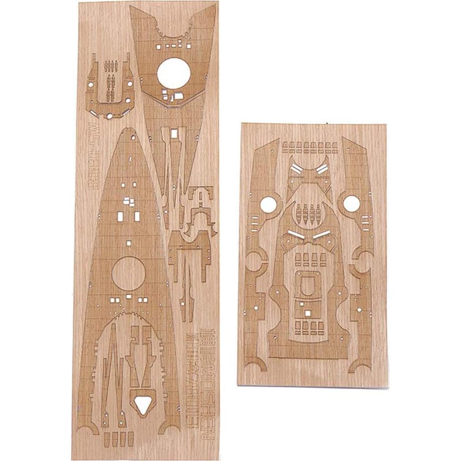 Cubierta de Madera Tamiya Bismarck 1:350 Mejorada