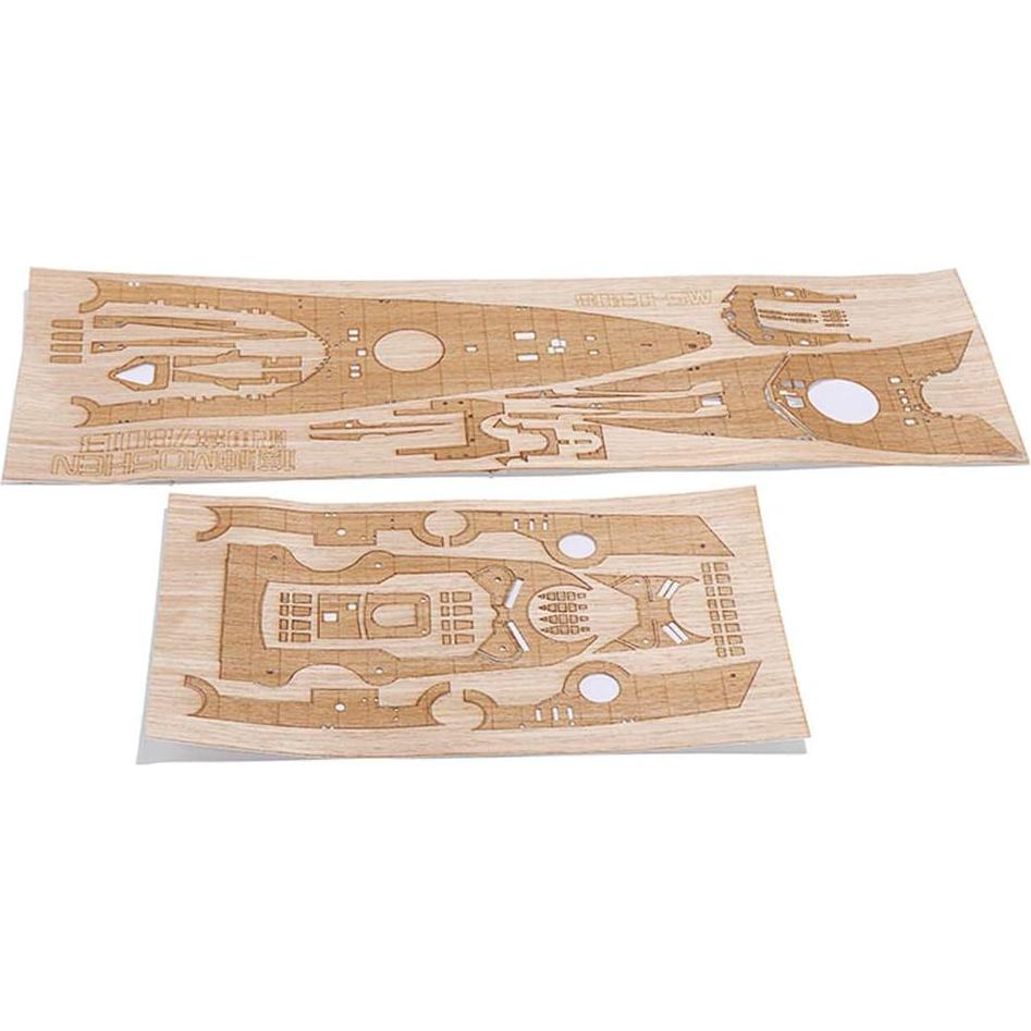 Cubierta de Madera Tamiya Bismarck 1:350 Mejorada