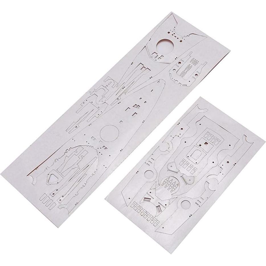 Cubierta de Madera Tamiya Bismarck 1:350 Mejorada