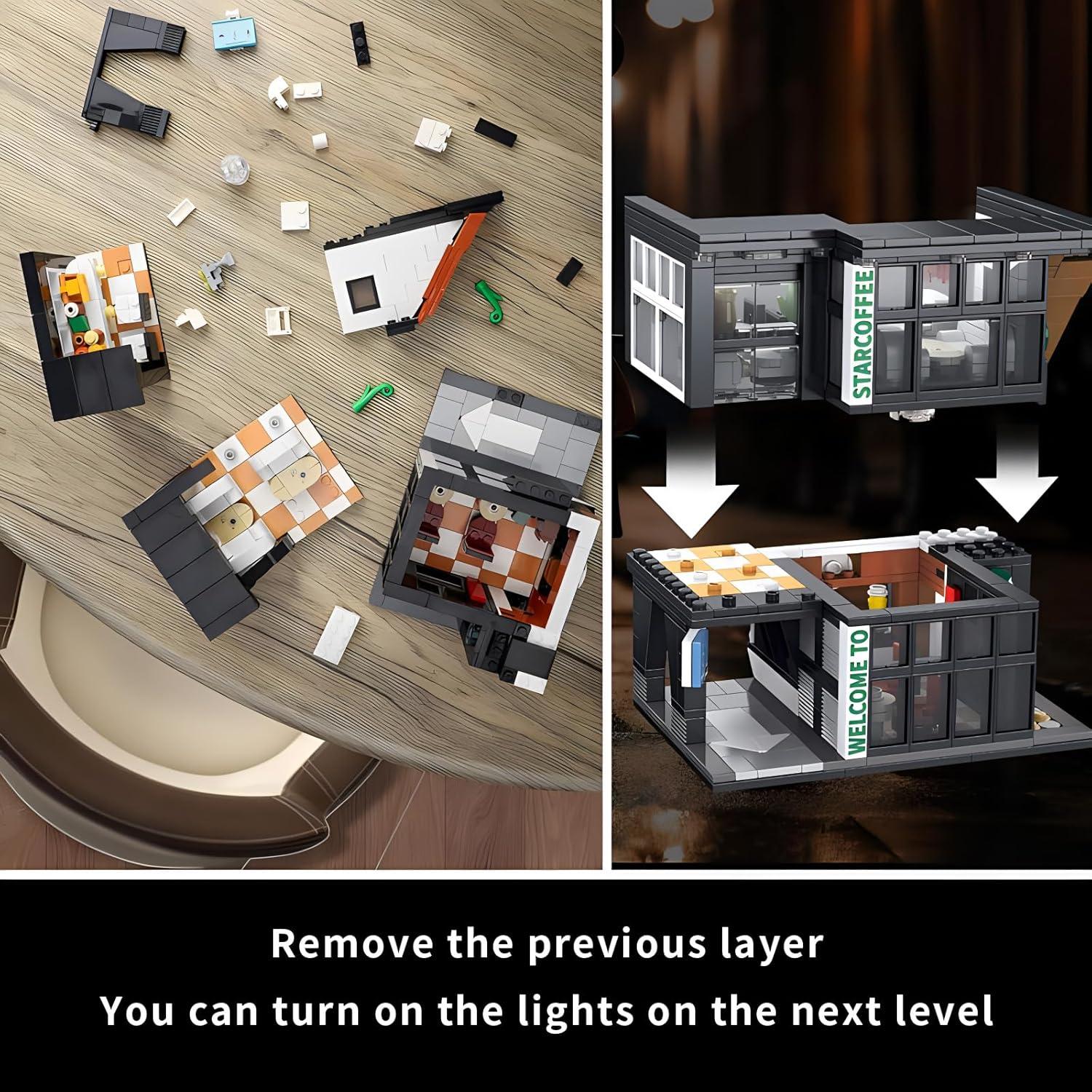 Bloques de Construcción Cafetería Jieyang 581 Piezas 6+ Años