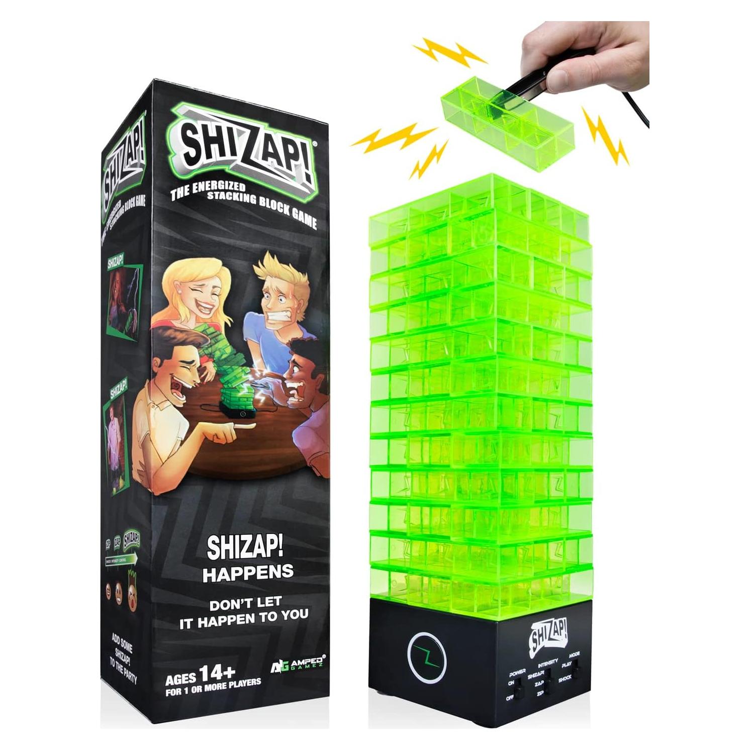 ShiZap! Juego de Bloques Apilables con Choque Eléctrico LED