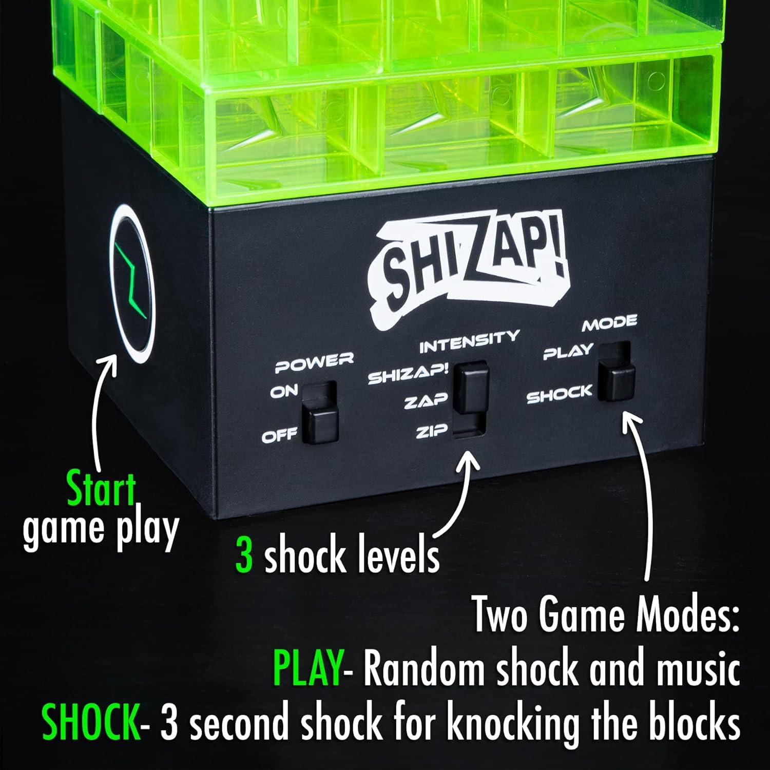 ShiZap! Juego de Bloques Apilables con Choque Eléctrico LED