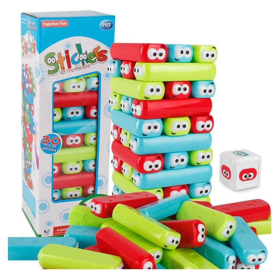 Juego de Bloques de Apilamiento Wonuu Timber Tower 31 Piezas